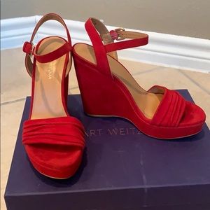 Stuart Weitzman Suede Wedges